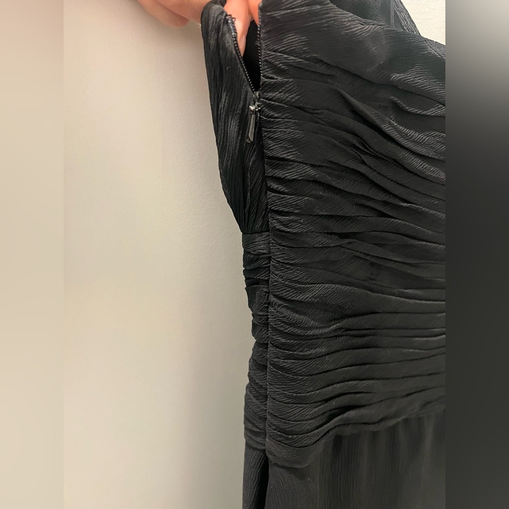 Massimo Dutti Women 100% Silk Black Evening Dress — Size EU 38 / US 6 - Picture 5 of 8